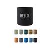 Mug - Letter Design - Porcelain - 250 Ml - Black - Durable