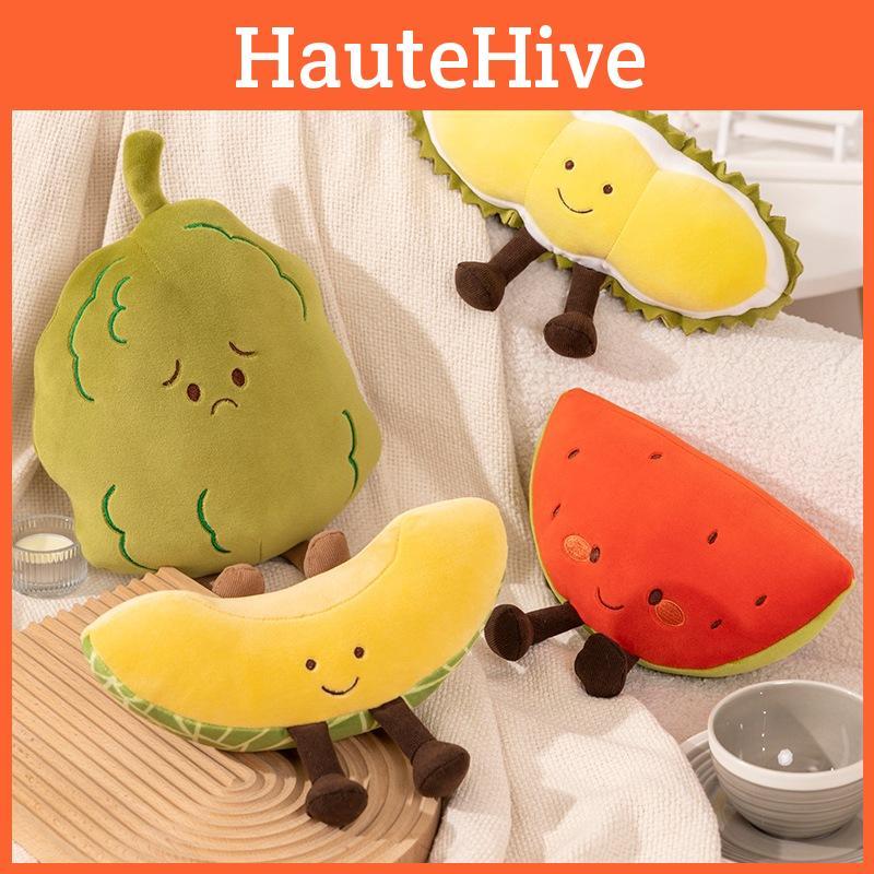 Watermelon Cartoon Fruit Hami Melon Durian Bitter Melon Plush Play Sofa Doll