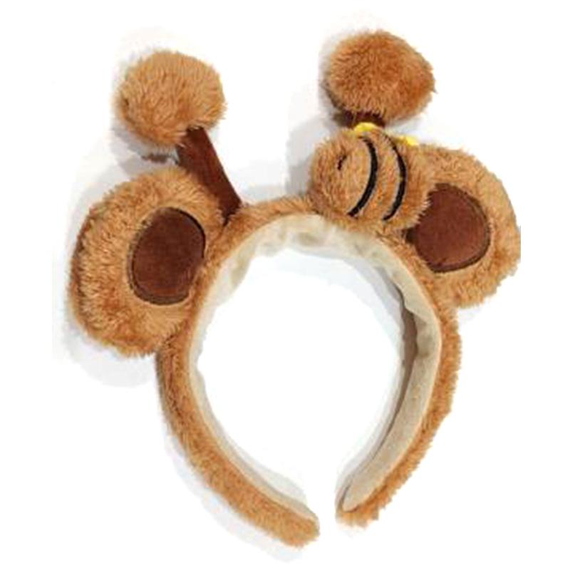 Söta bi-pannband, Djurkreativitet, Plysch tecknade huvudbonader, Supersöta hårnålar för ansiktstvätt, Roliga Po-shower, Pannband