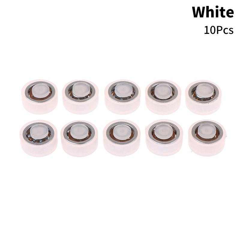

10pcs Spinning Nail Charms Manicure Rotating Jewelry Accessor Universal Rotating Bearing Rotatable Transfer Bead Nail Decoration белый