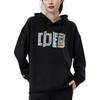 Li Ning Table Tennis Series Fun Print Thick Pullover Sports Hoodie Unisex hoodies Black AWDR747-3