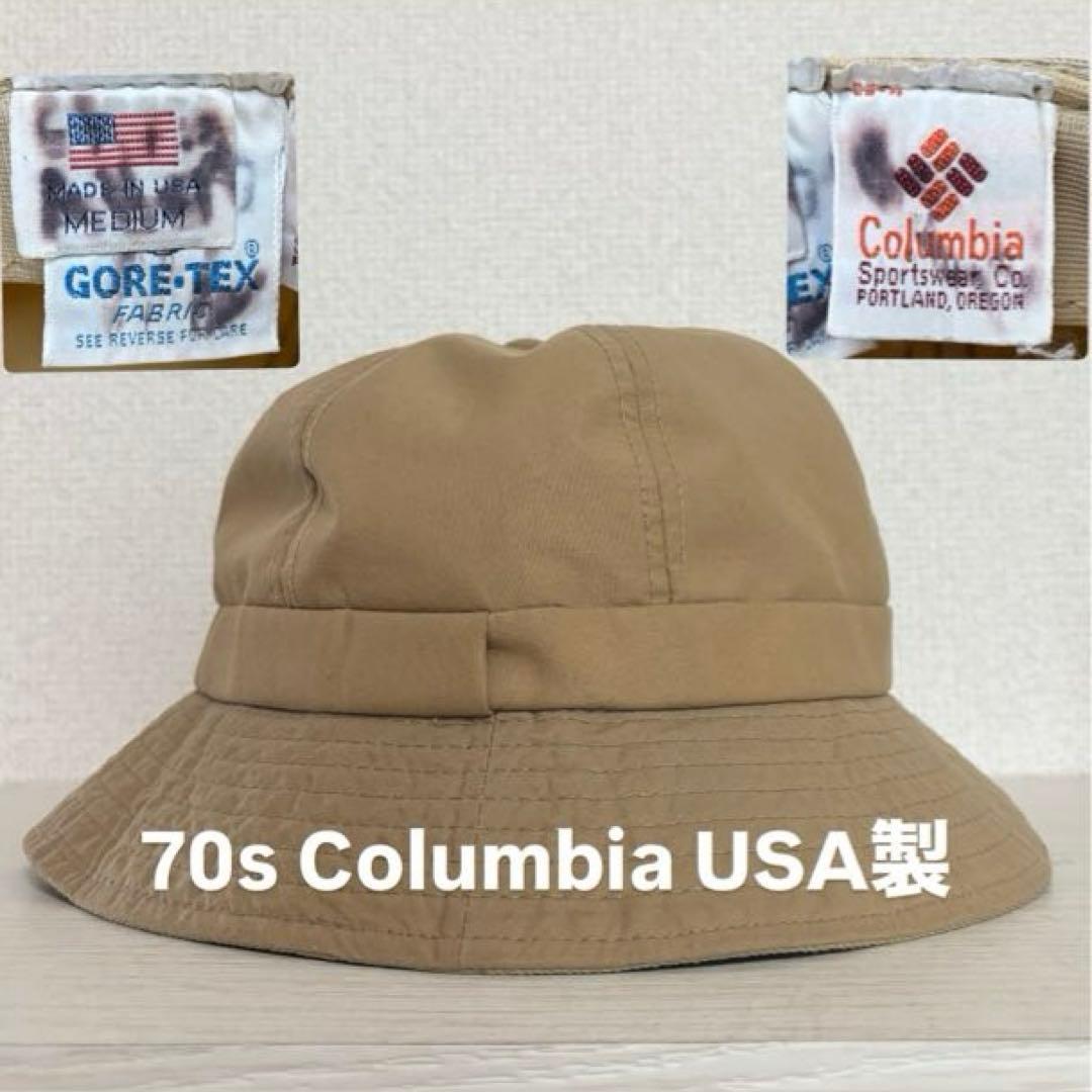 Used [Rare] 70s Columbia USA baguette hat GORE-TEX