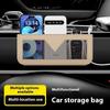 1Pc Premium Faux Leather Car Seat Back Organizer - Multi-Functional Storage Bag, Trash Bin, And Phone Holder Car Organization