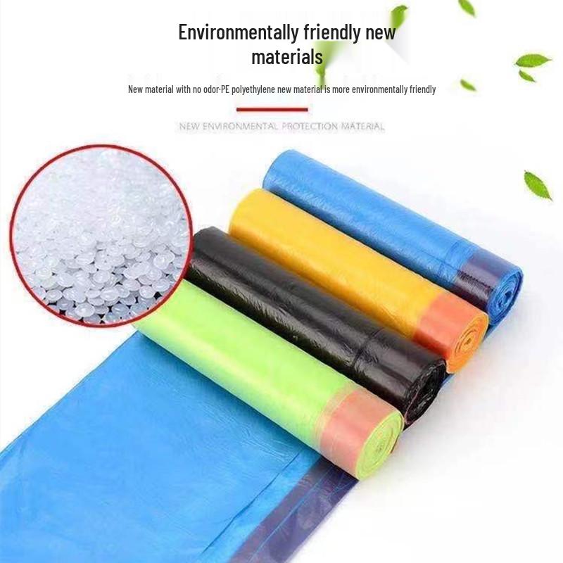 Velké Zesílené Černé Stahovací Pytle na Odpadky pro Domácnost, Kancelář a Kuchyň