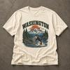 Washington State Shirt, Vintage Washington T-Shirt, Orca Whale Tee, Pacific Northwest Shirt, Mount Rainier Gift, PNW Nature Tee