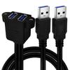 Speed USB3.0 Extension Cable USB3.0 Double Port Data Cable for Efficient Device Connectivity Fast Data Transmission