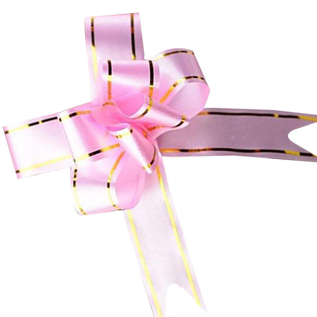 10pcs Bowknot Ribbon Pull Bows Wedding Car Decoration Gift Wrap Flower