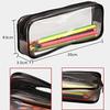 Kawaii Transparent Pencil Case Large Capacity Waterproof Pen Box for Girls Cosmetic Bag Stationery Office School Supplies