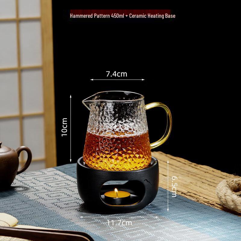 Hammered High Borosilicate Glass Tea Pitcher