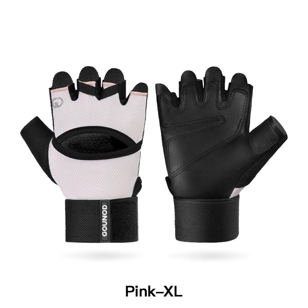 Breathable Workout Gloves for Men Women Hollw Out Padded Weightlifting Cycling Rock Climbing Gloves with Wrist Wraps Support