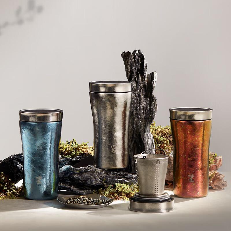 Mingzhan MZ8007 Pure Titanium Insulated Tea Infuser Bottle 320ml