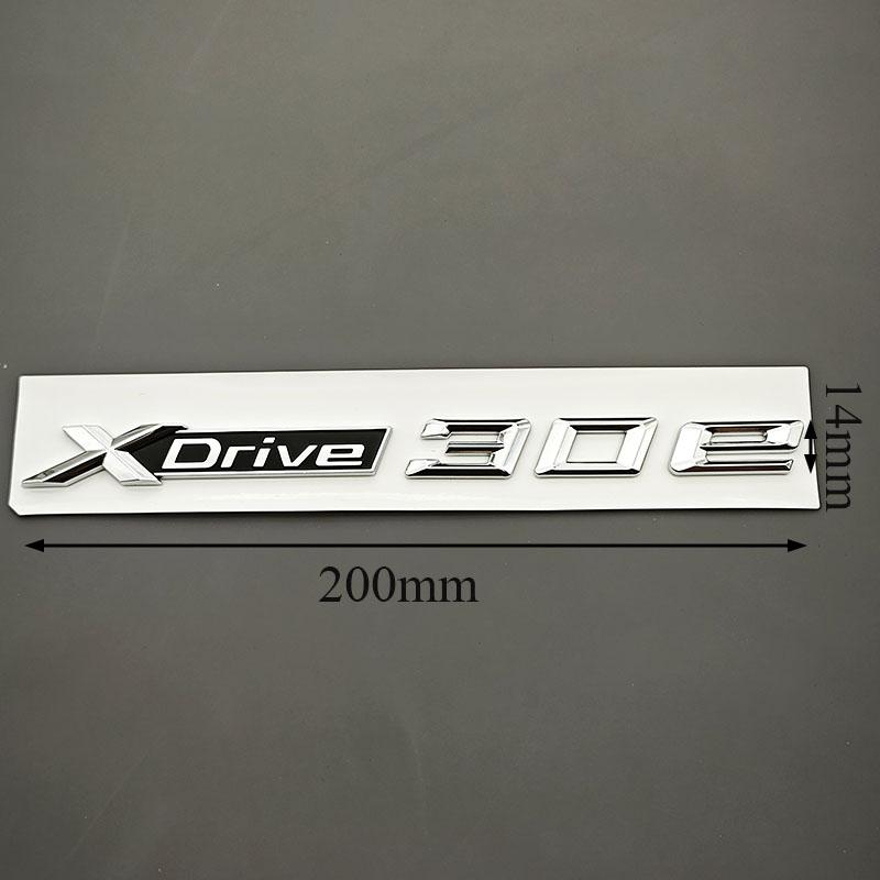 3D ABS Car Styling Rear Trunk Badge Side Fender Emblem Logo XDrive 30e XDrive Sticker For BMW X2 X3 G01 F39 Exterior Accessories