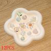 12Pcs Colorful Sparkling Powder Shoe Charms Set with Gemstone Crystal Pearl Flower - DIY Detachable Shoe Decorations Accessories