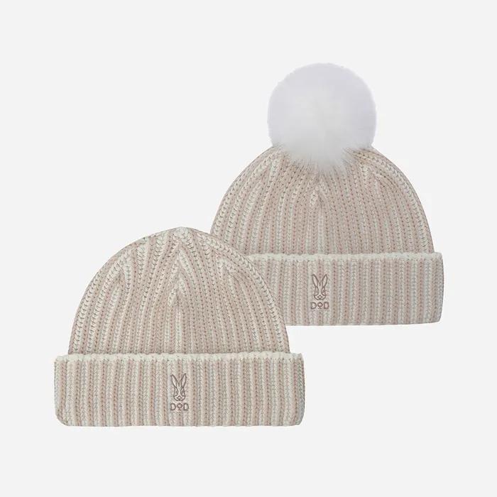 Cozy Pom-pom Beanie (TAN)