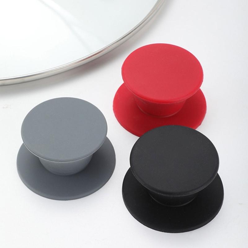 Durable Silicone Pan Cover Silicone Pot Lid Knob Convenient Grip Kitchenware Accessories Perfect for Cooking Enthusiasts