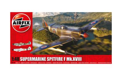 Airfix Scale Royal Air Force Supermarine Spitfire Plastic Model X5140 1/48 Mk.18 (Molded Color)