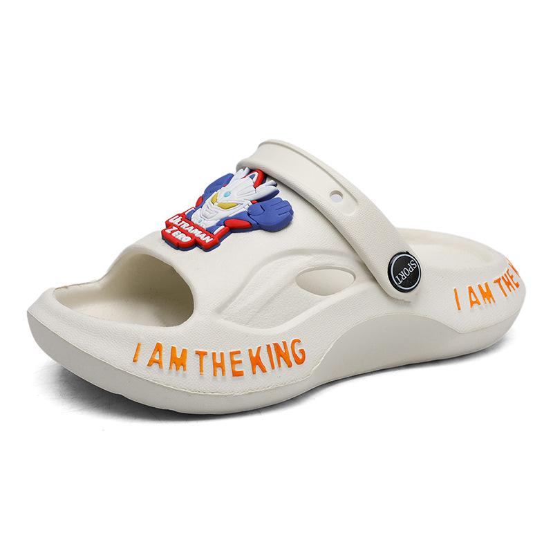 Ultraman Children's Slippers Summer Baby At Home Stepping On Shit Feeling Dual-purpose Sandals Bathroom Bath Non-slip Wear-resistant Sandals