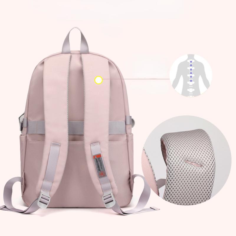 Jednokolorowy plecak studencki Modny plecak Lekki i swobodny plecak