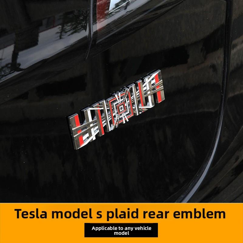 Autosticker Hot 2025 Voor Tesla Model 3 Y Juniper Highland S X High Performance Accessoires Metalen Letter Gereedschap Auto Modificatie A