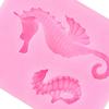 Timeless Design 3d Sea Horse Silicone Fondant Mold For Classic Cake Decor