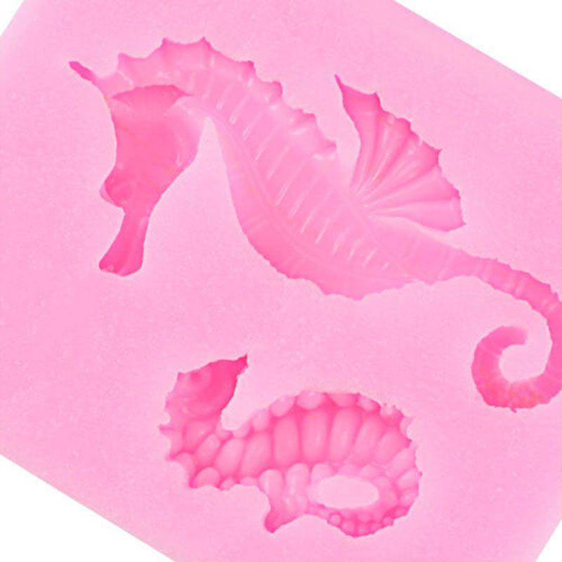 Timeless Design 3d Sea Horse Silicone Fondant Mold For Classic Cake Decor