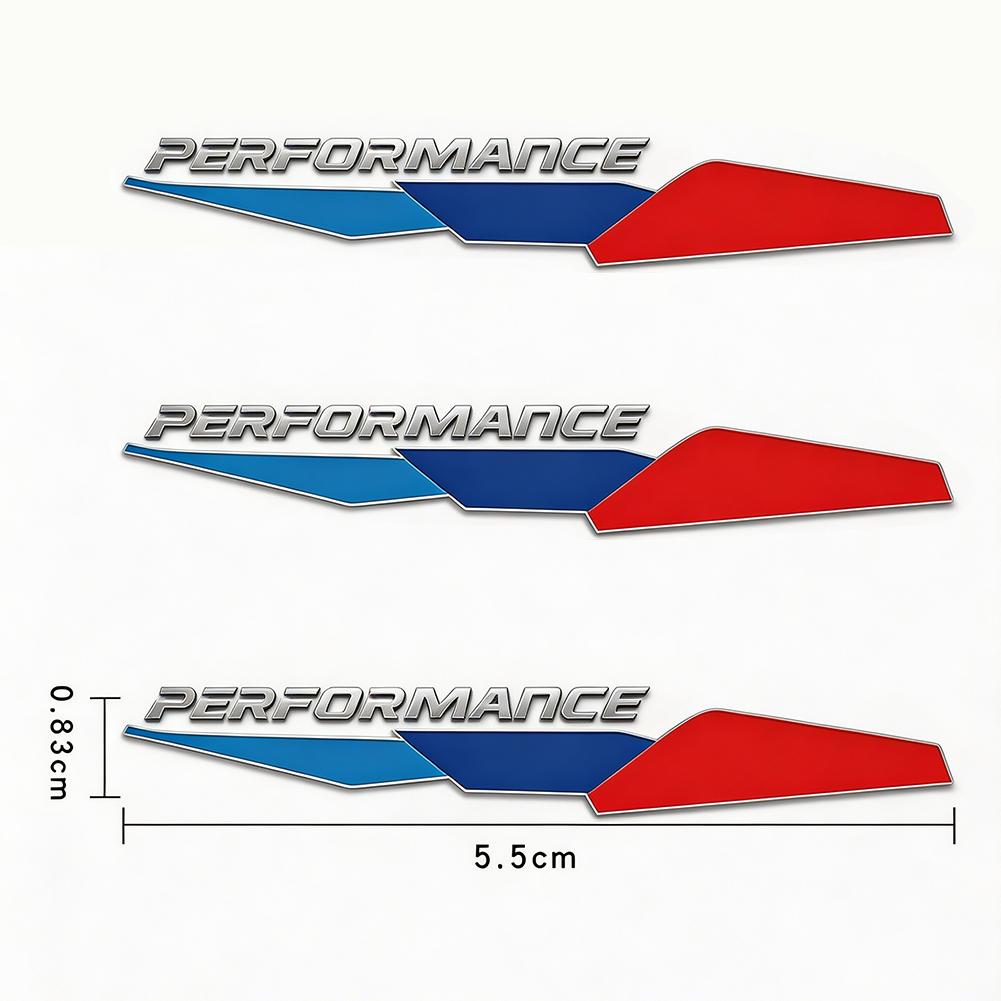 3 Adet M Performance Araba 3D Metal Sticker İç Dekorasyon Aksesuarları BMW G80 G06 G07 G42 G14 G15 G16 F82 F20 F21 F83 M2 M3 M4 pd2 İçin