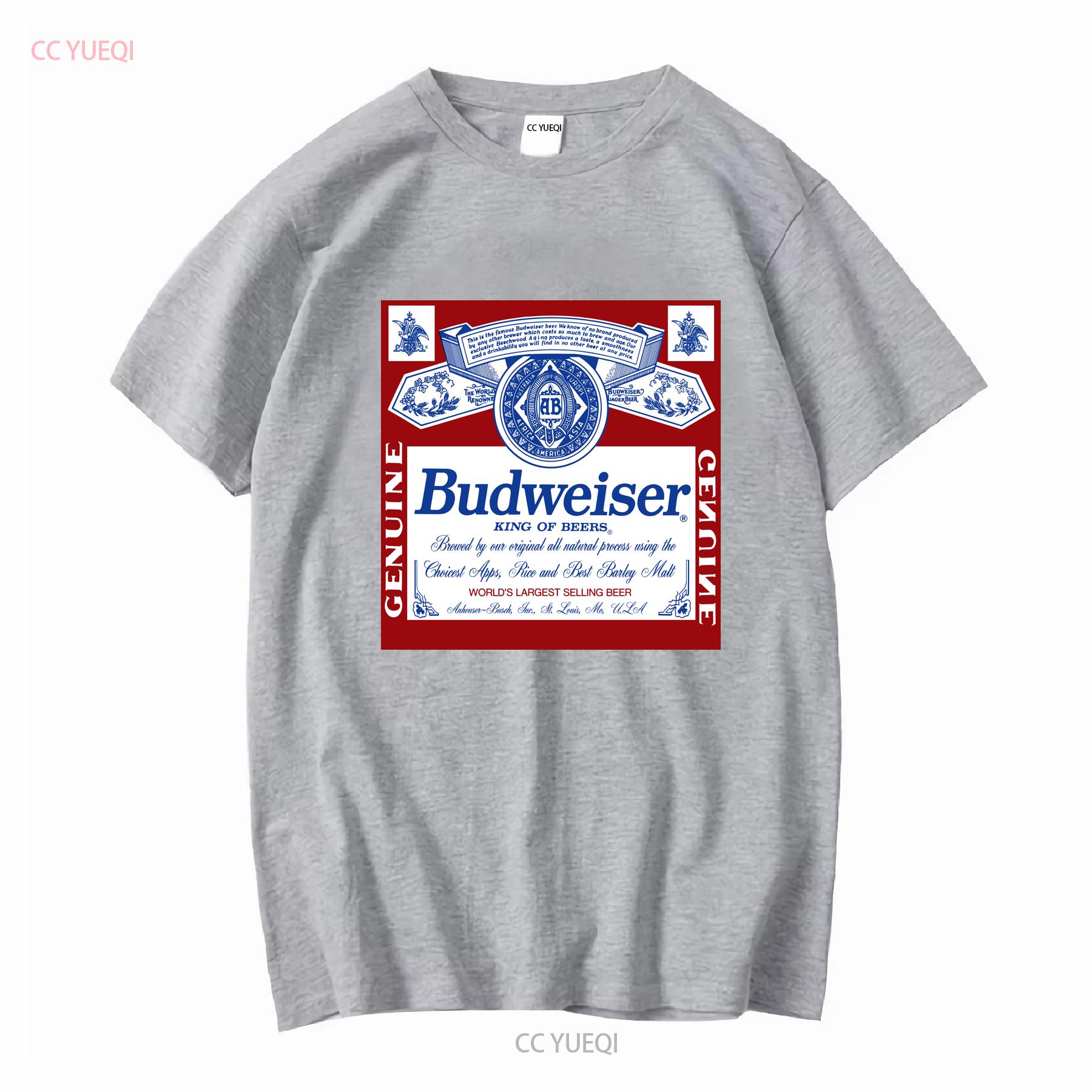 

Офіційно ліцензована футболка Budweiser вінтажна прана дизайнерський одяг стрітвеар Повсякденна унісекс Дихаюча Злегка розтяжна M