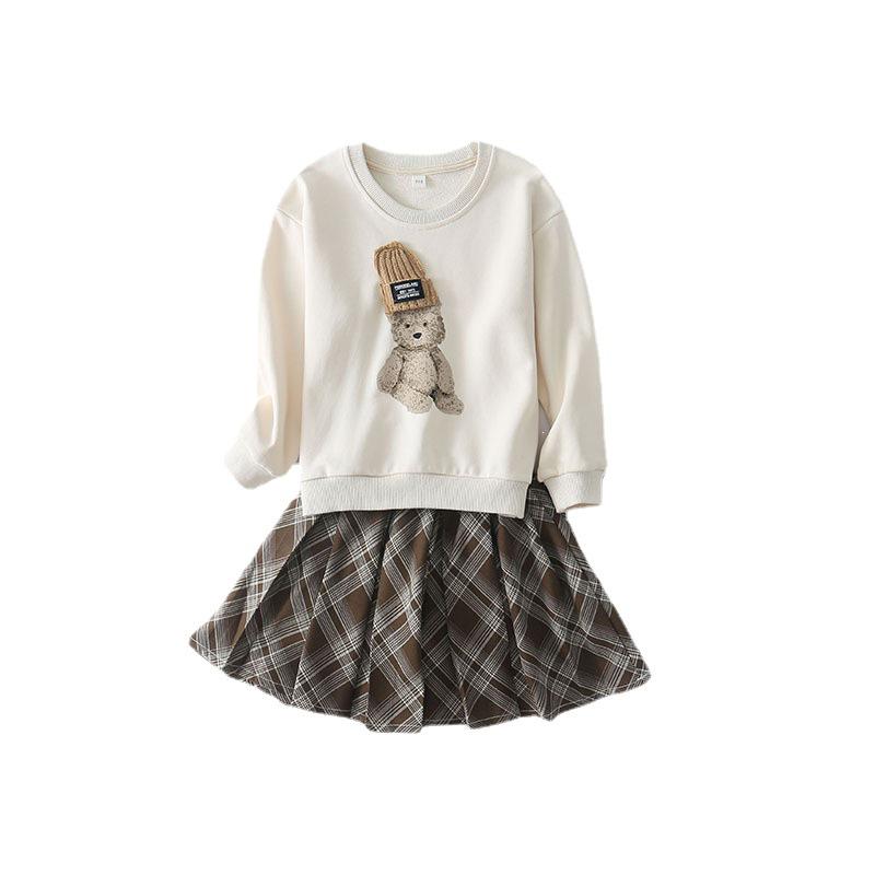Autumn Family Portrait Bear Doll Pullover: Loose Baby & Parent Sweatshirt