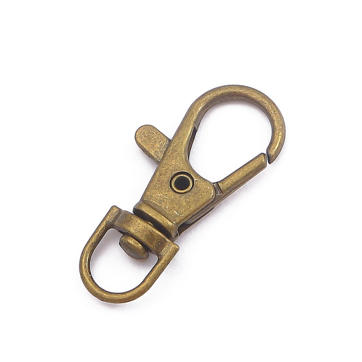 

5/20 шт. Сплавный брелок для изготовления ювелирных изделий, крючки, зажимы, застежка-карабин, аксессуары ручной работы 13x34mm 20pcs
