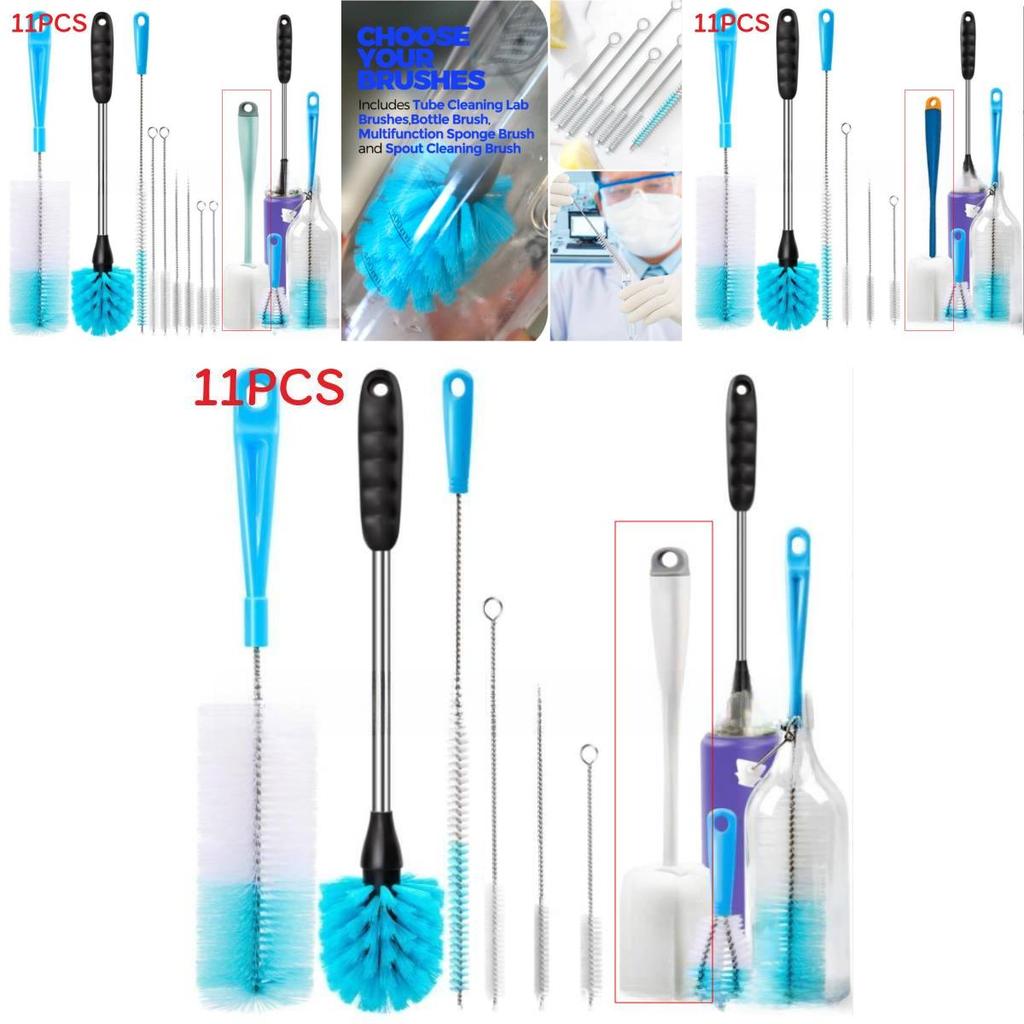 Pp Material Narrow Bottle Brush Cleaning Kit For Home Water Bottle And Pipe Maintenance