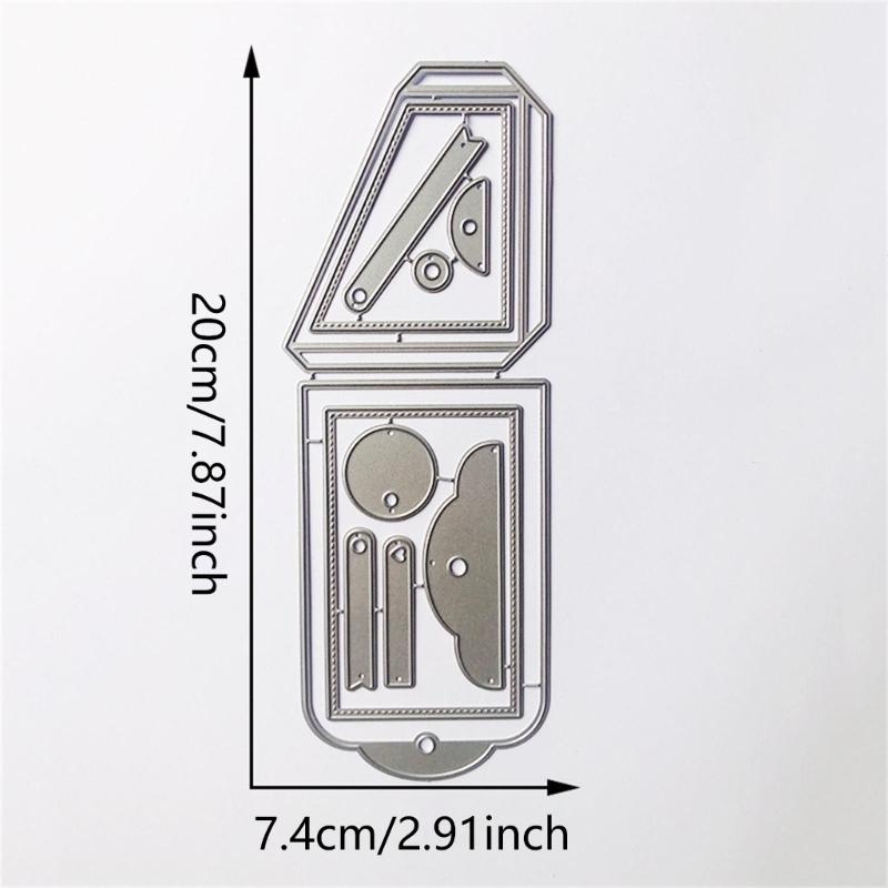 Label Pocket Metal Cutting Dies DIY Craft Carbon Steel Embossing Template Stencil Scrapbooking for Card Die Cuts Mold