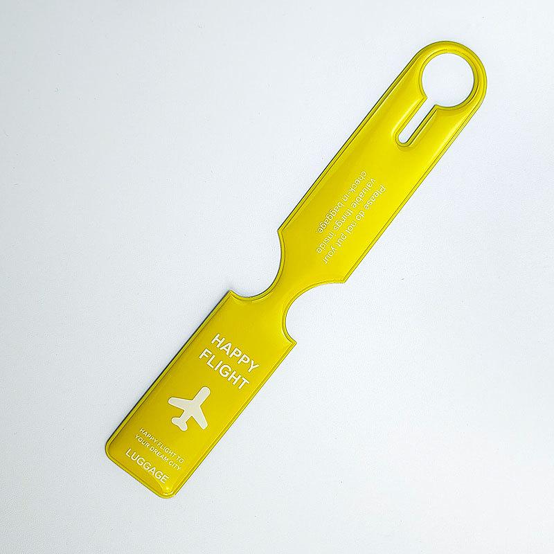 PVC Aircraft Luggage Boarding Pass Luggage Tags Anti Loss Suitcase Tags Luggage Tag Name ID Address Label Travel Accessories