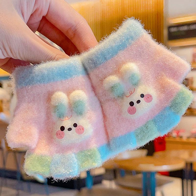 

Зимние перчатки с полупальцами для мальчиков и девочек 1-3 лет - милые и теплые 0-3 Years