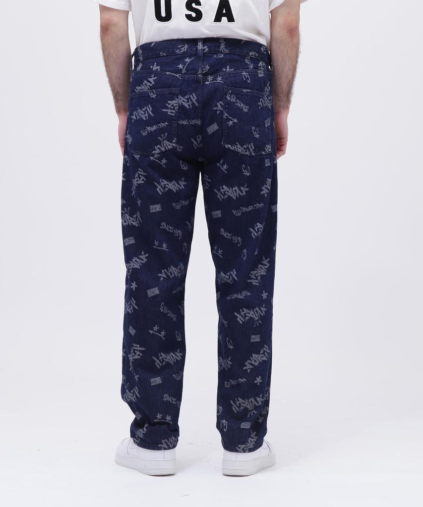 Avirex TAGGING JACQUARD DENIM Size PANTS, Men's, L, 367, Indigo, 783-4211002