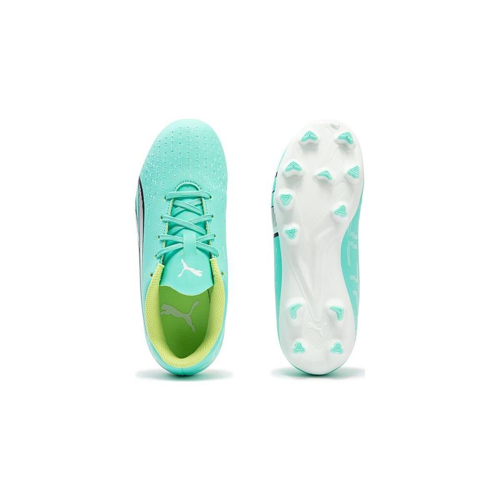 Puma Ultra Play FG/AG JR Comfortable Versatile Low-Top Soccer Shoes Kids Sneaker Mint-Green 107233-03