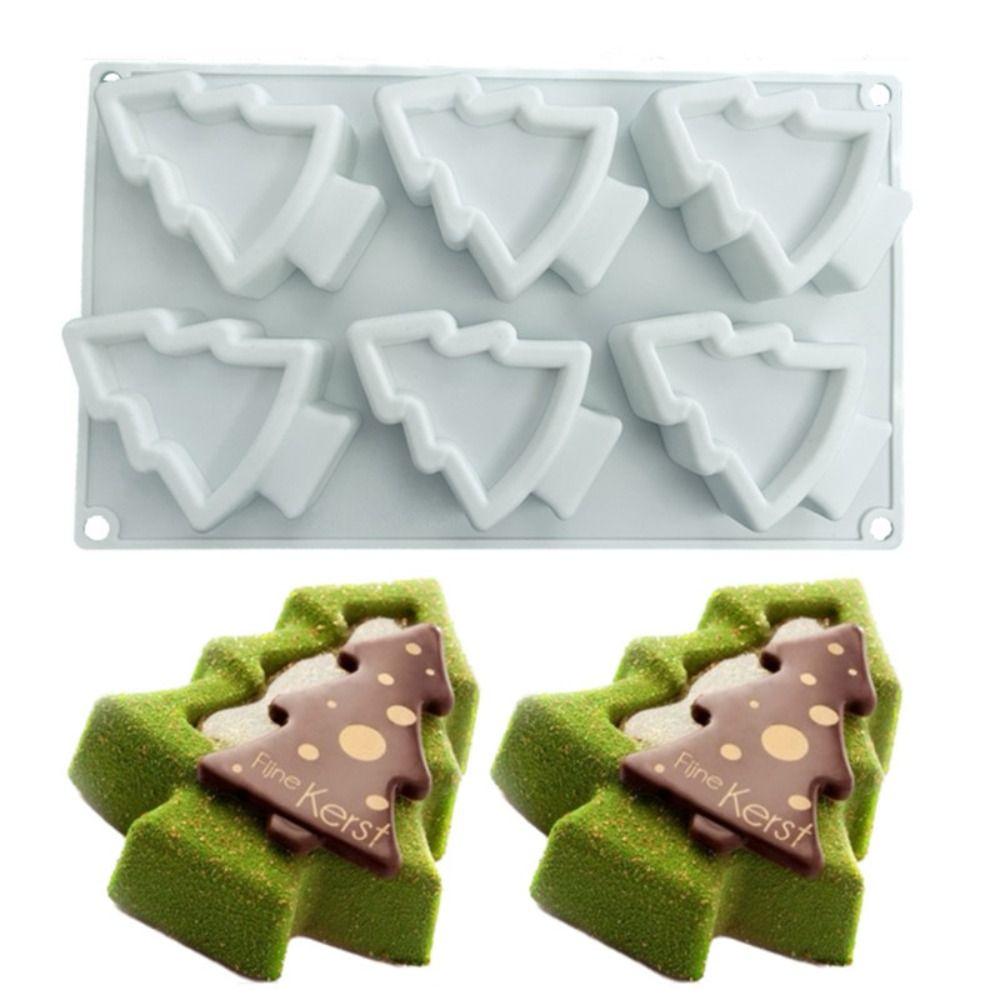 Bakeware Christmas Tree Cake Mold 3D Mousse Mold Soap Chocolate Mould Christmas Decoration