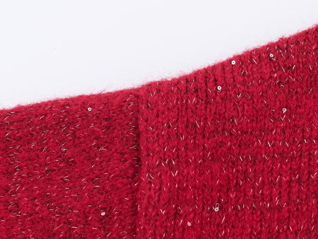 European and American style, new women's clothing, foreign style, fashionable, casual, classic, buckle-free knitted cardigan