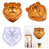 Handgefertigter Bär für Kopfform Tieranhänger Silikonform 3D Bär für Kopf Harzform DIY Handwerk Wandanhänger Schmuck Dec