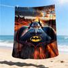 1pc Batman Car Outdoor Flannel Throw Blanket Soft, Lightweight & Warm for Sofa, Office
