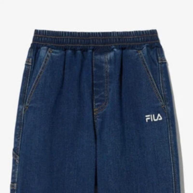 [fila Kids] Brushed Denim Pants  Fk2ptg4201x Dem  q0zFk2ptg4201xDem