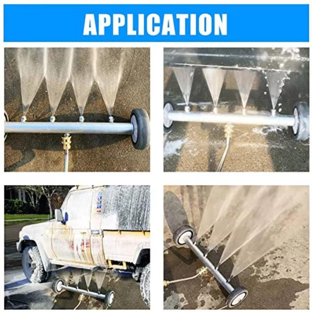 Stainless Steel Road Cleaning Device 4 Nozzle Design Undercarriage Cleaner  Car Wash