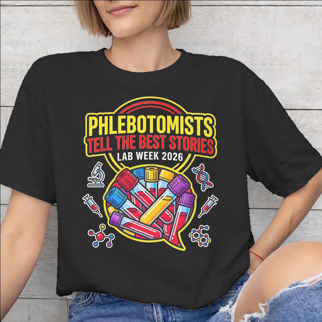 Printed Lab Crew Lab Week 2026 T Shirt for Unisex Unisex 100 Cotton Tshirts Short Sleeve Clothes
