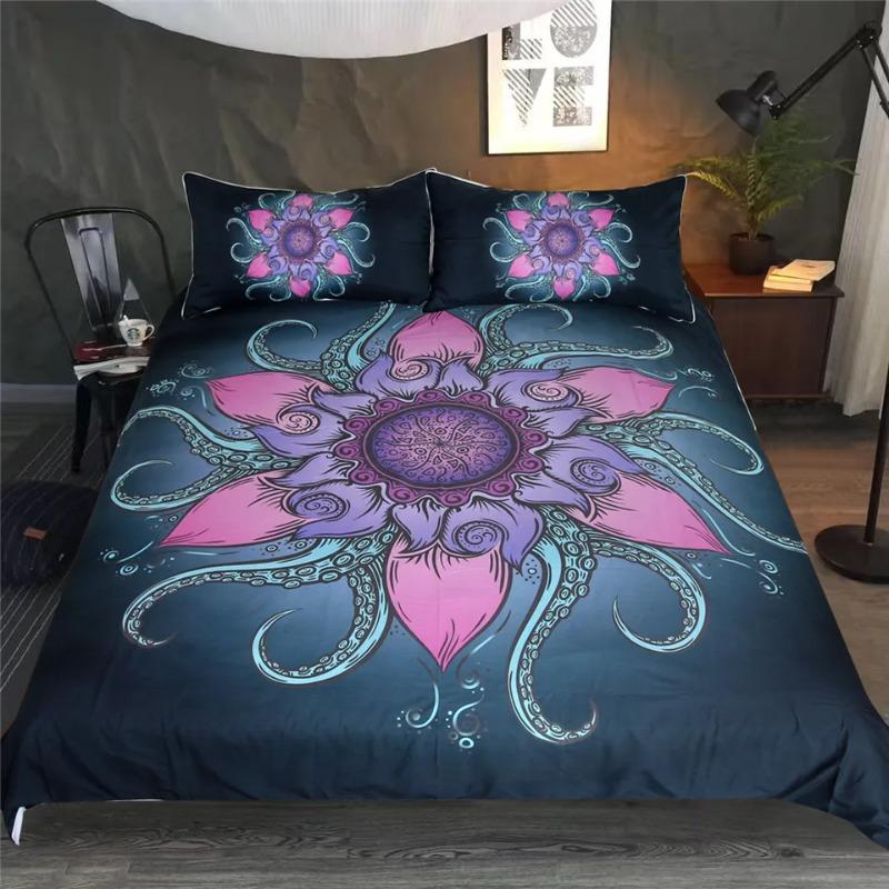 Printed California King Bedding Sets American Style Bed Conforter Set Bohemia Customize DropShip Women Home Textiles Flowers