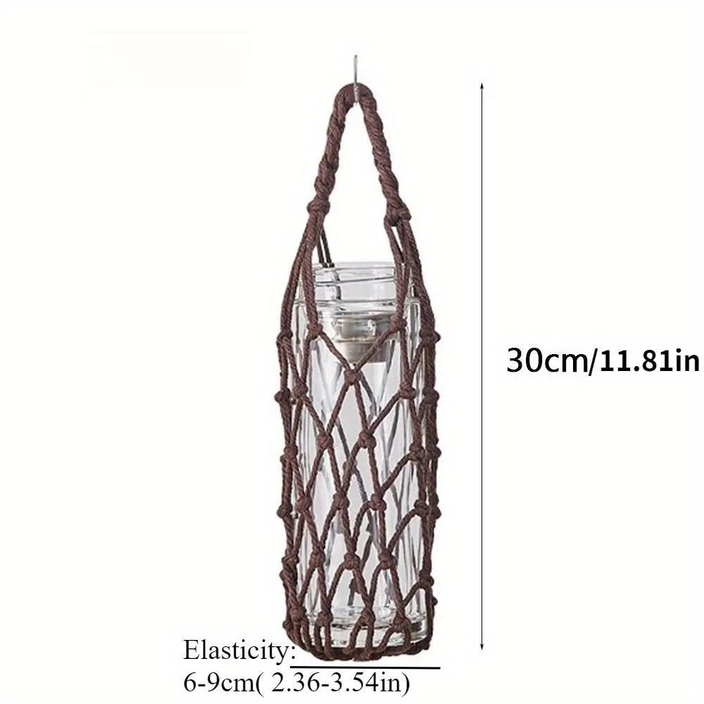 Borsa a rete per tazza d'acqua portatile Copertura per borraccia Manicotto per tazza Custodia Borsa visibile Campeggio all'aperto Rete portaombrello Accessorio per tazza