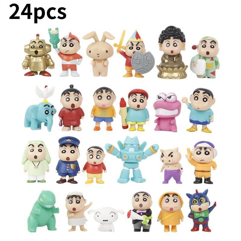 Cute Pvc Mini Shin Doll Cartoon Boy Perfect For Desk And Car Decoration