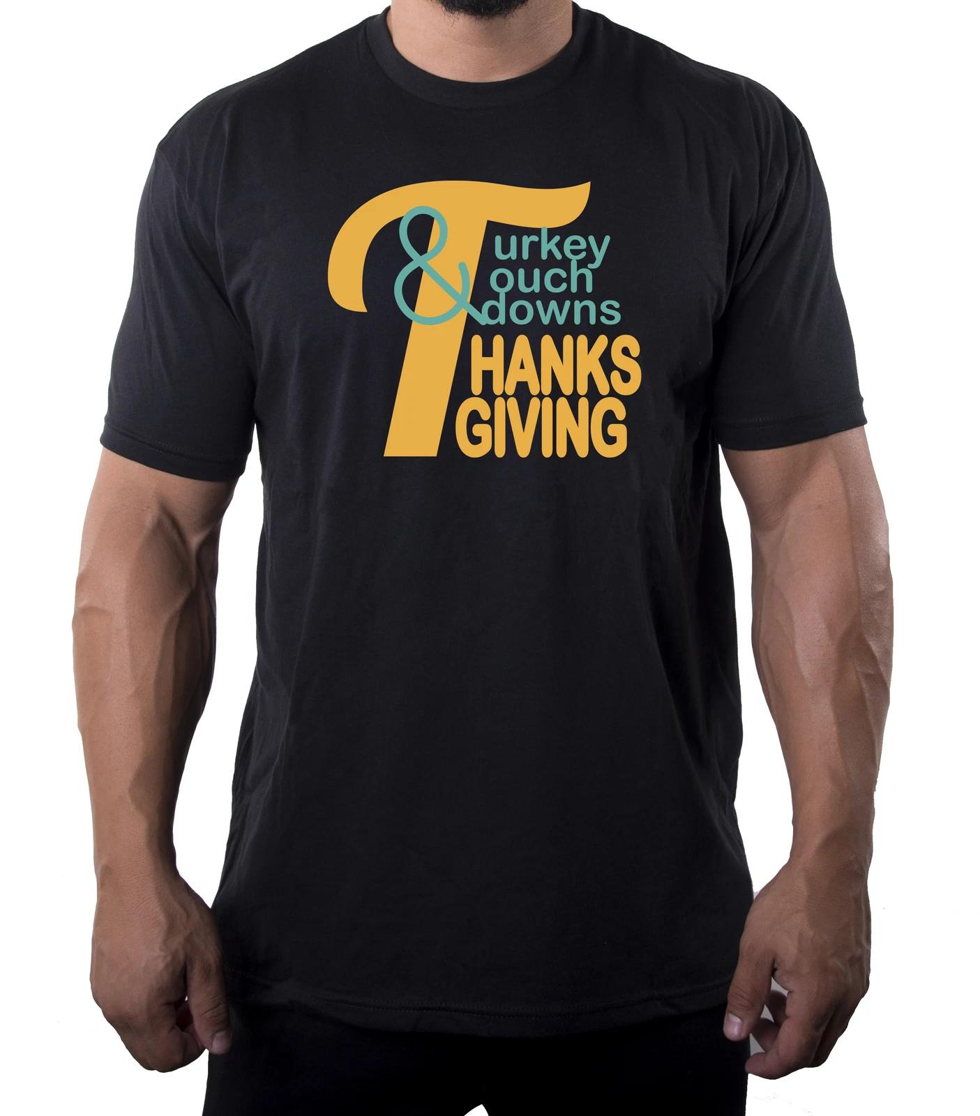 Turkey Touchdowns Thanksgiving Shirts, Nice Men Shirts, Thanksgiving Man s Tee XL