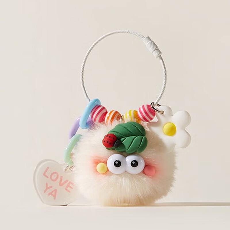 Милый румяный божья коровка и сажа Плюшевая подвеска-брелок