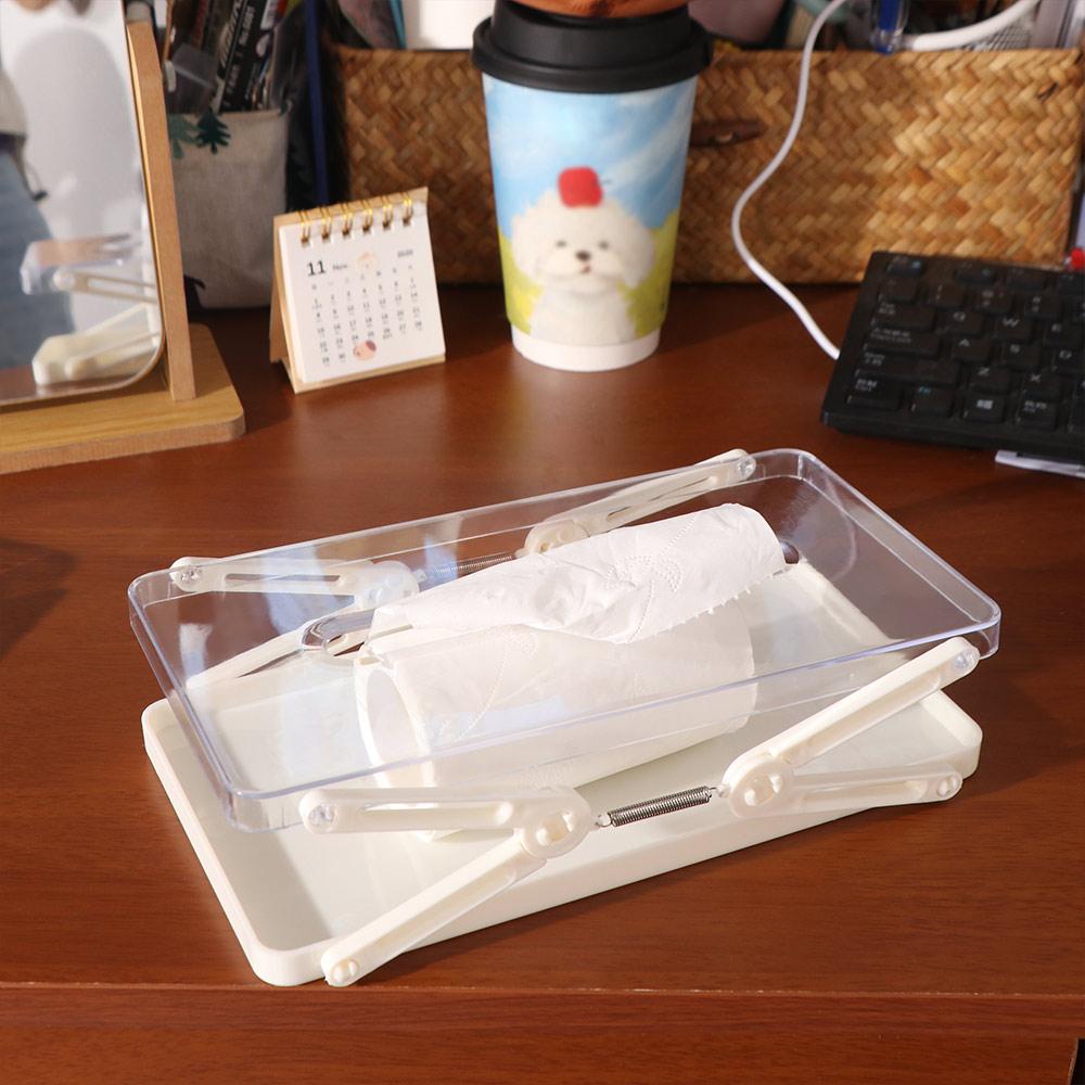 Automatic Lift Tissue Storage Box Extendable Light Luxury Napkin Holder Paper Towel  Dispenser  Car