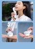 Portable Neck-Hanging Handheld Fan with Semiconductor Cooling and Foldable Ice Pack