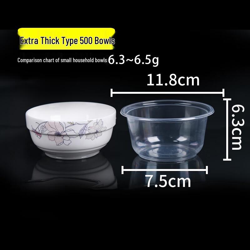 

Disposable Round Plastic Bowls, 300 Count